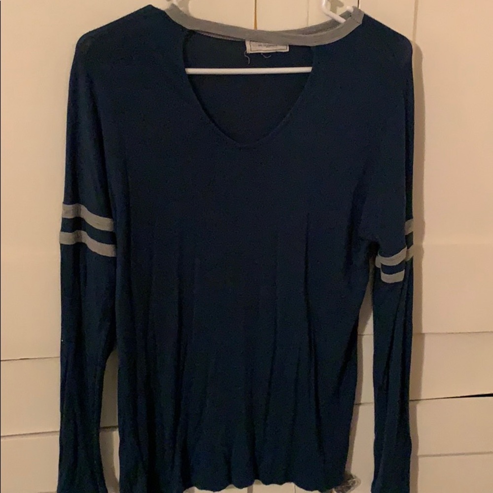 teal long sleeve top